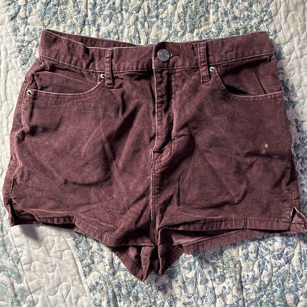BDG Corduroy Shorts- Bleach Marks